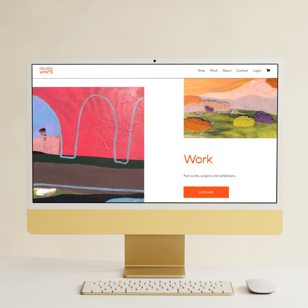 Ashleigh Whyte website mockup