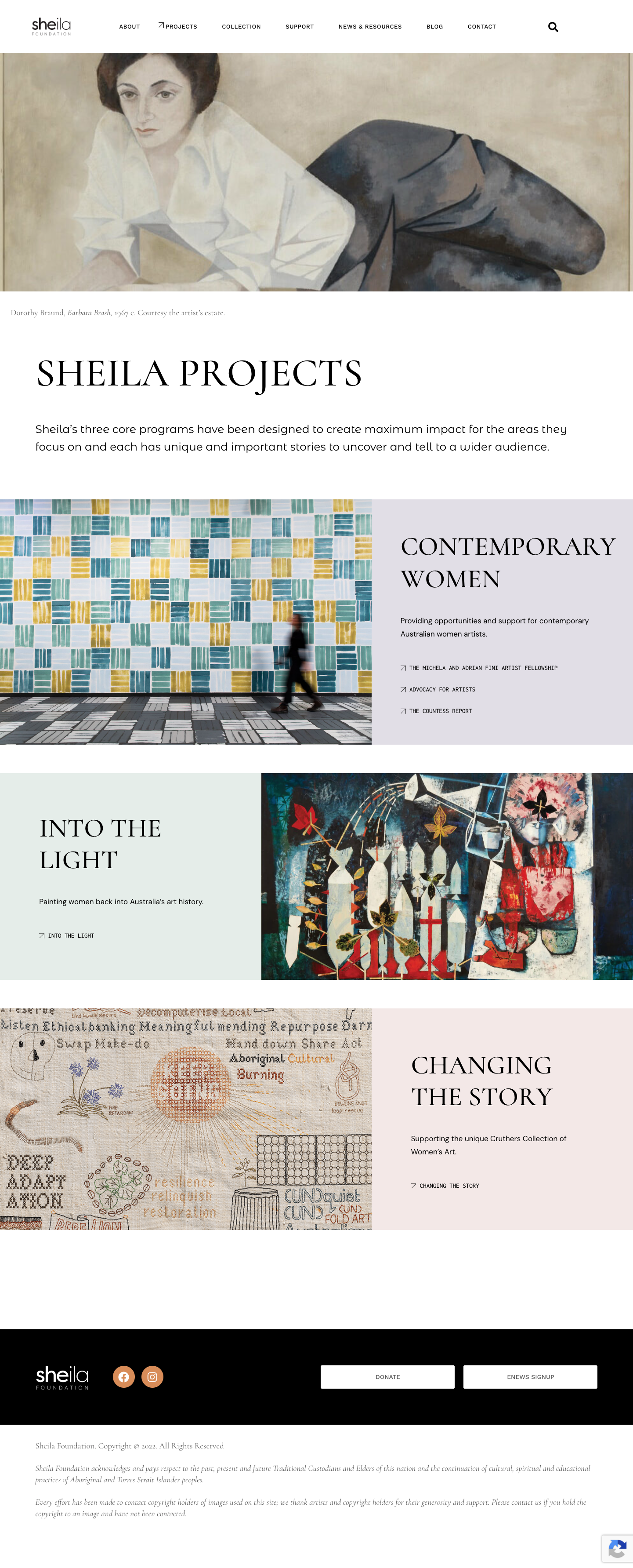 Sheila Foundation projects page